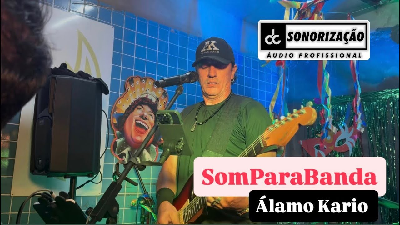 Sonorização para banda no carnaval, atendendo o cantor Alamo Kario 