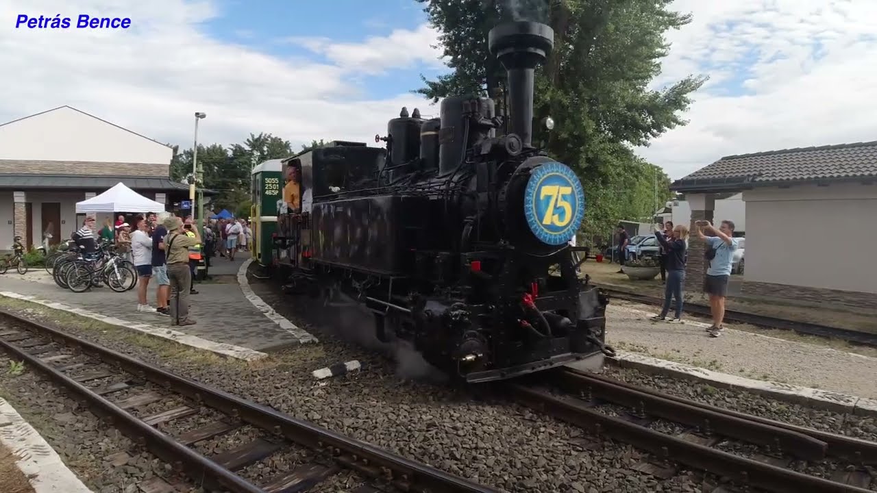 75 éves a Balatonfenyvesi kisvasút - Kisvasúti nap, 2025. 09. 06. [4K 2160p 60fps]