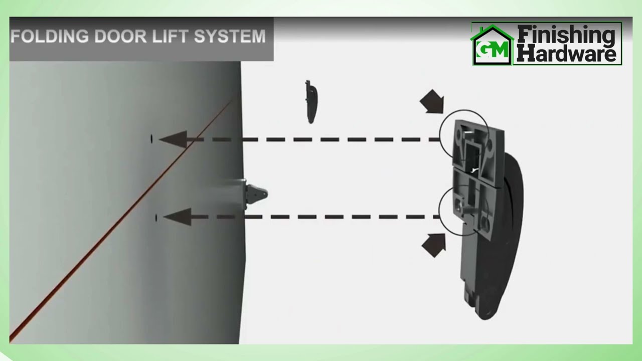 VERTICAL BI-FOLD LIFT-UP CABINET DOOR HINGE INSTALLATION