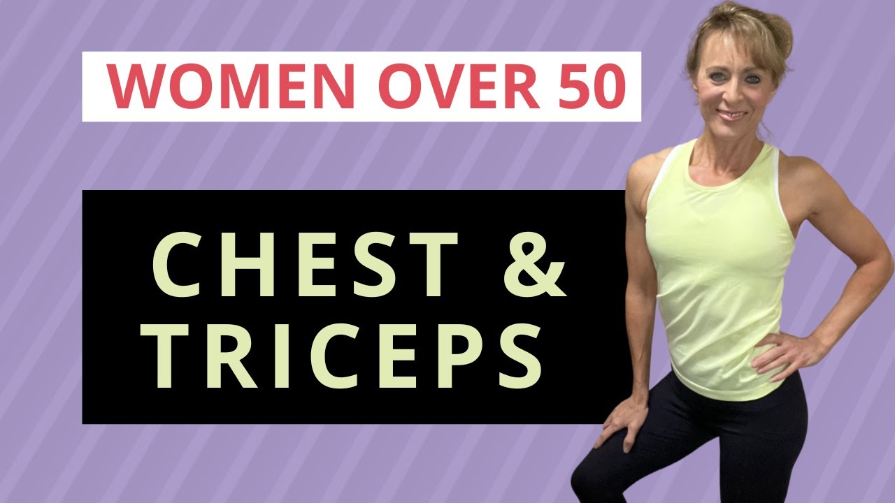 Chest and Tricep Beginner At-Home Workout for Women Over 50