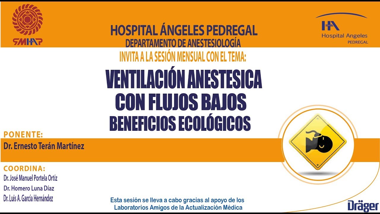 VENTILACIÓN ANESTESICA CON FLUJOS BAJOS BENEFICIOS ECOLÓGICOS