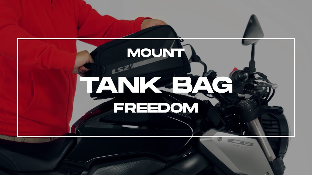 FREEDOM Softbags &ndash; How to mount the tank bag on your motorcycle?