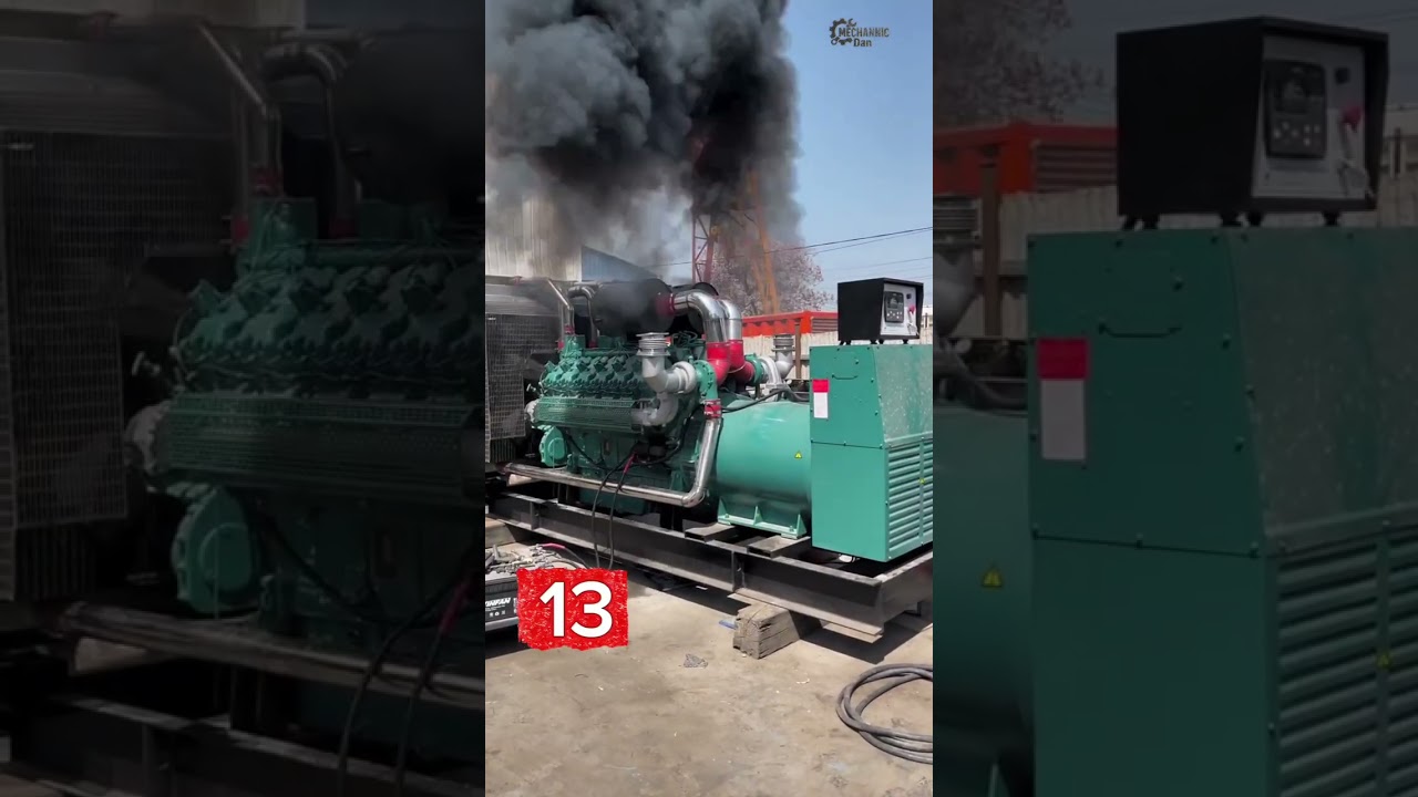 The Sound of Power – V12 & V16 Diesel Engines Starting Compilation!！