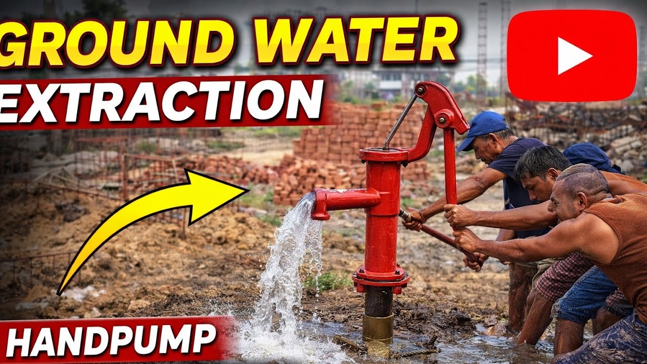 Ground Water Kasari Nikaldai? | Handpump Installation & Water Flow Process#handpump