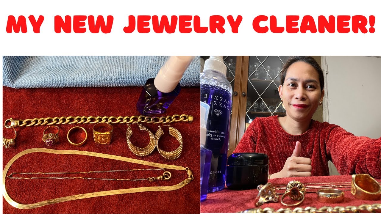 Cleaning my Gold Jewelry/Razzle Dazzle Cleaner Review