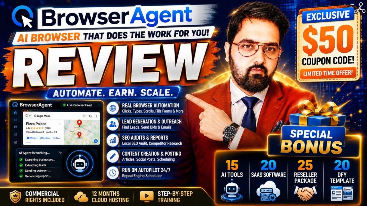 BrowserAgent Review 2026 | AI Browser Agent That Automates Lead Generation, SEO Audits & Outreach 🚀
