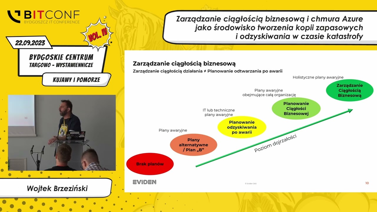 bITConf 2023 - [Wojtek Brzeziński] Zarządzanie ciągłością biznesową i chmura Azure jako...