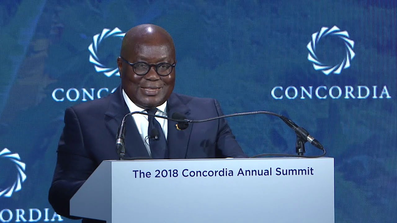 H.E. Nana Akufo-Addo,  President of the Republic of Ghana at the 2018 Concordia Annual Summit