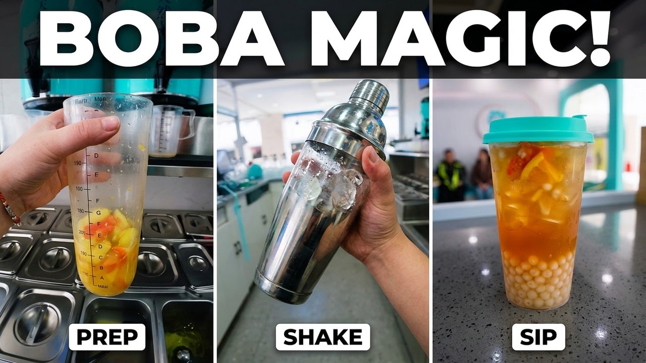 Authentic Milk Tea Shaking & Brewing ASMR | No Talking