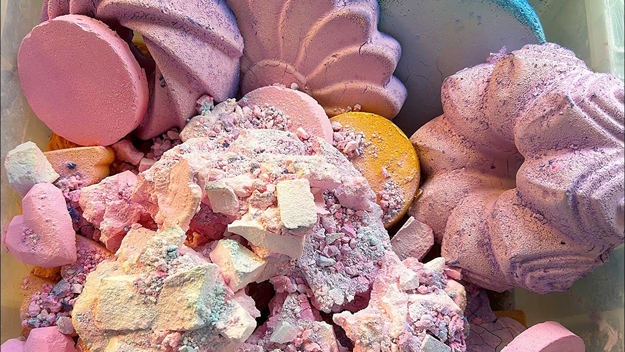 Variety mass crush | asmrgymchalk | satisfying | please subscribe | powdery | crunchy 