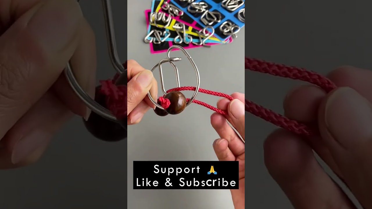 Metal ring thread #puzzles #solved #unlock #hanayama #toys #trending #short #shorts #viral #ytshorts