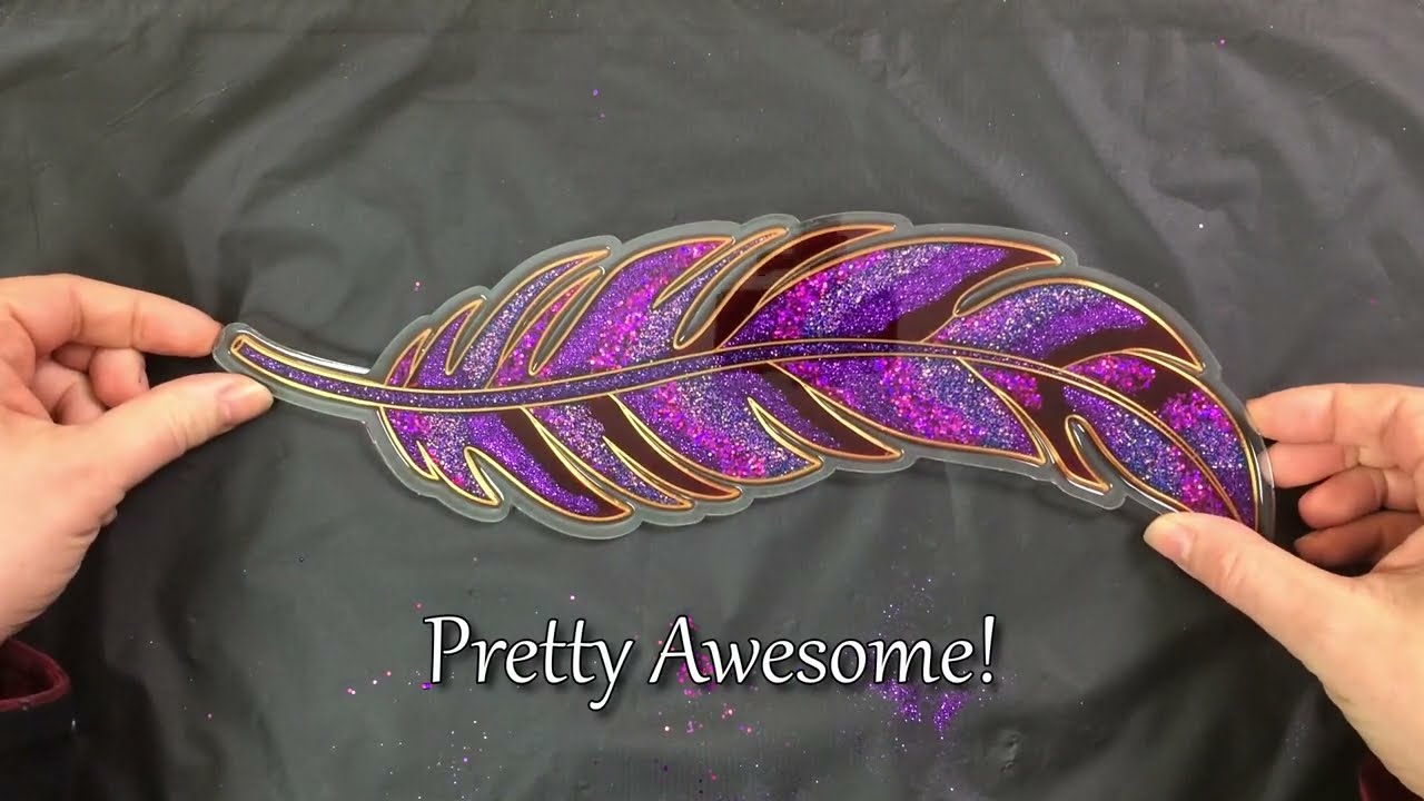 Resin Art - The Feather  