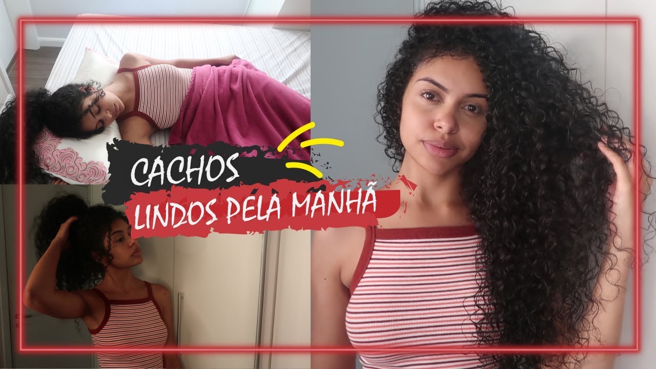 ARRUMANDO O CABELO CACHEADO PELA MANHÃ!