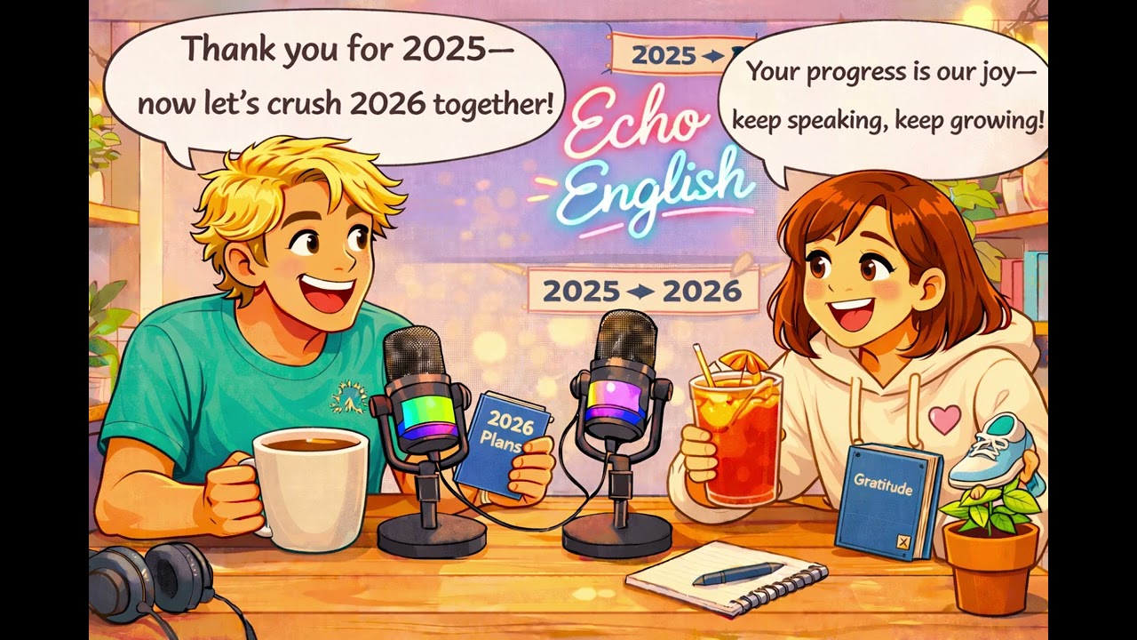 Goodbye 2025! Hello 2026 English Goals | Echo English Year End Special 🎉🗣️