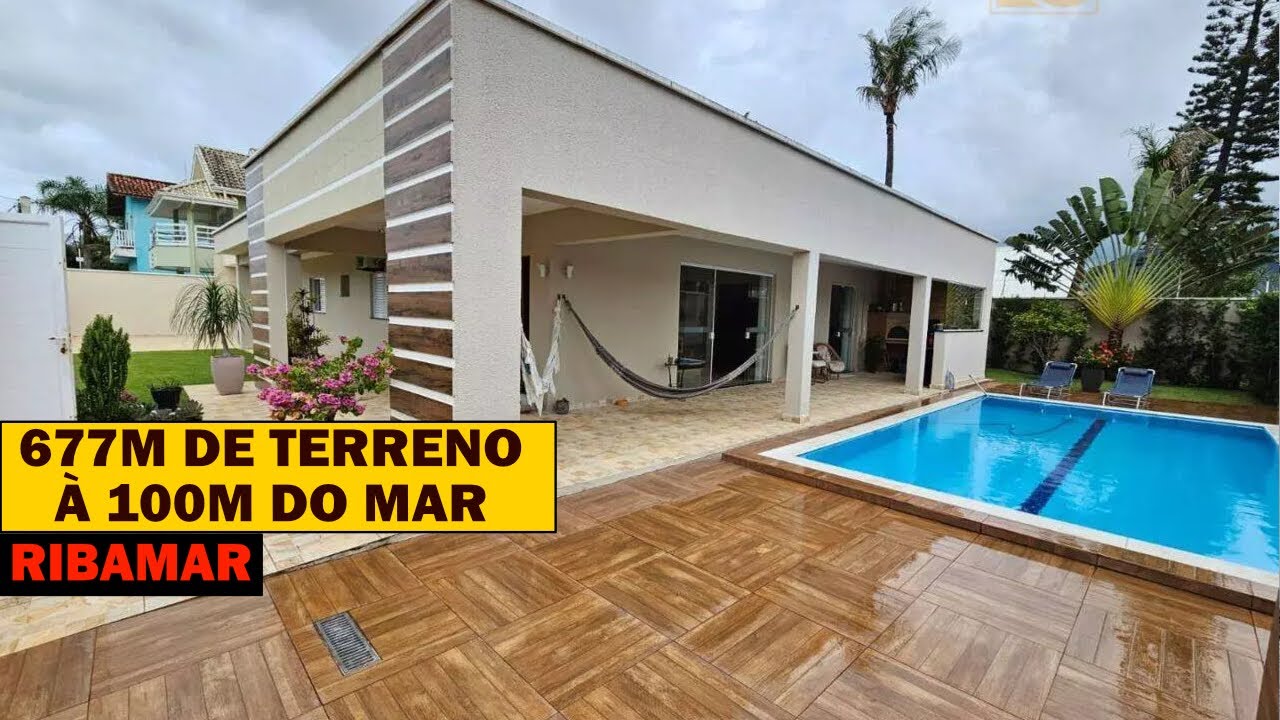 CASA T&Eacute;RREA TODA MODERNA EM 2 LOTES &Agrave; 100M DO MAR - Peru&iacute;be SP | Litoral Sul