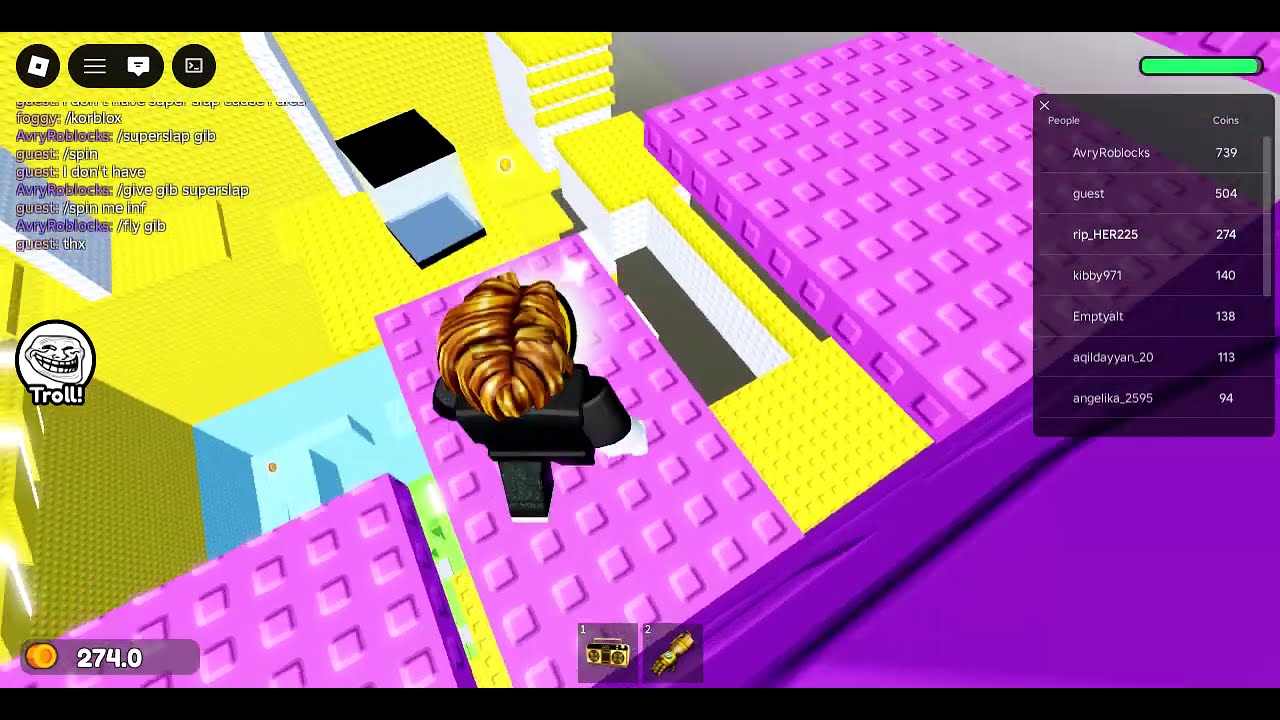 me playing troll tower