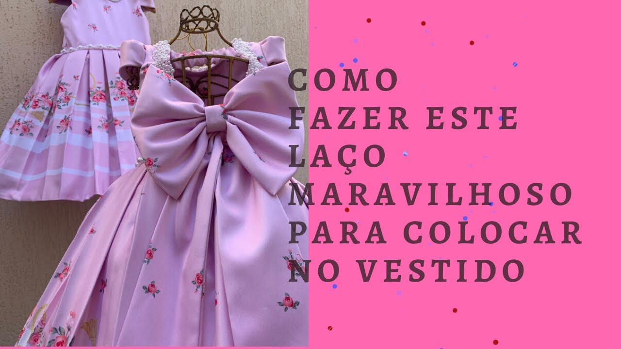COMO FAZER este MARAVILHOSO LAÇO para PREGAR no VESTIDO. PAP COMPLETO. PARTE 06