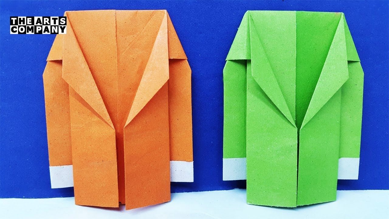 Easy Origami - How to Make Paper Coat / Suit / Jacket / tutorial / the art company