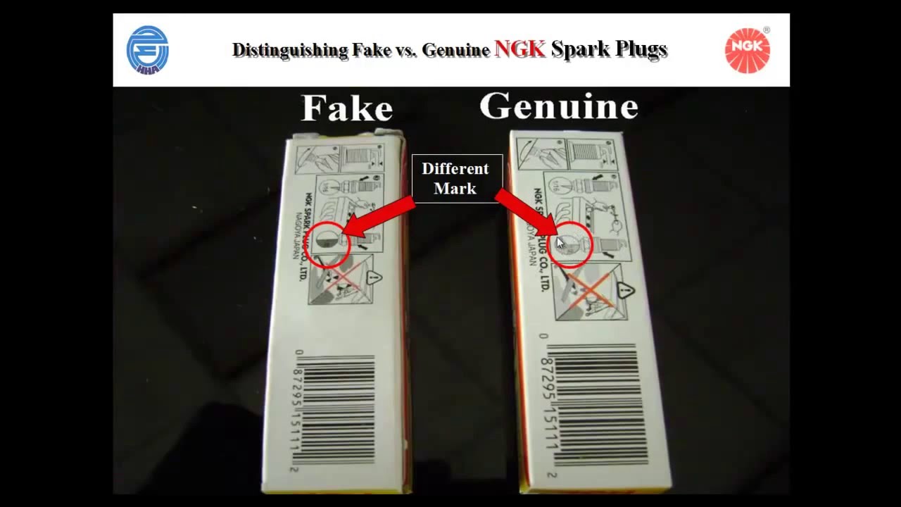 Difference between Fake & Genuine NGK Spark plugs