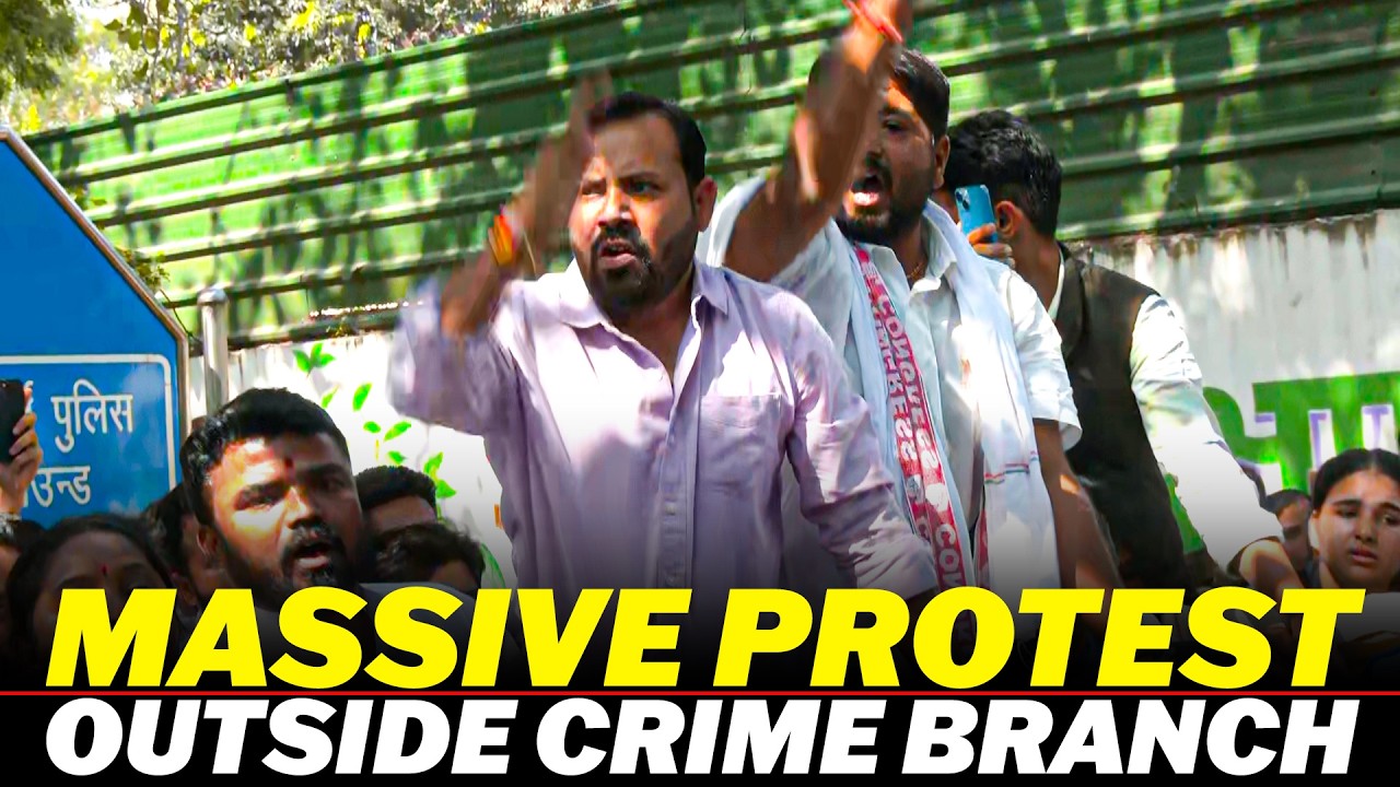 LIVE: Congress workers protest outside crime branch as IYC Chief will be released after granted bail