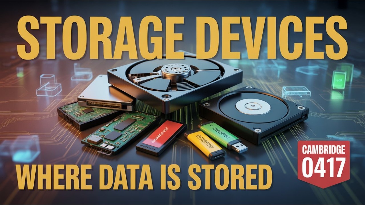 3.1 Устройства хранения данных: Устройства и носители информации: 0417 ИКТ Cambridge IGCSE