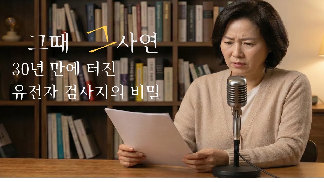 30년 만에 터진 유전자 검사지의 비밀