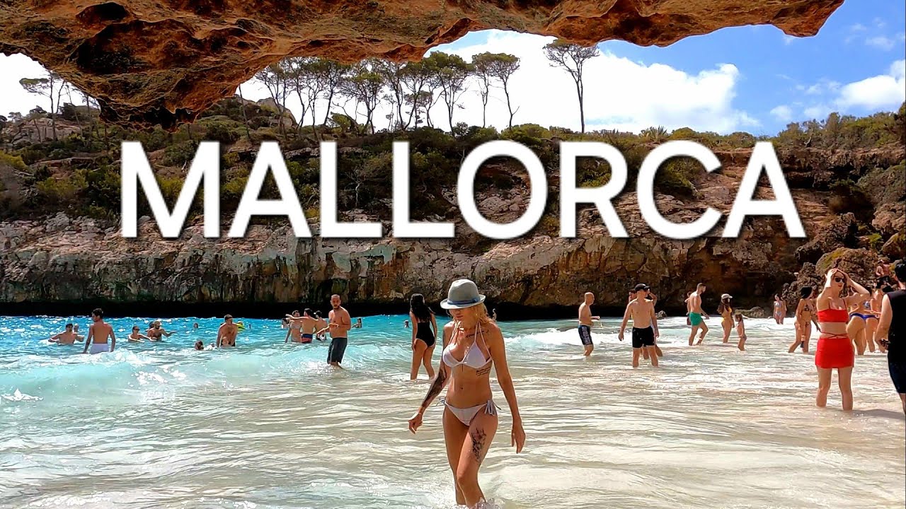 🇪🇦 PARADISIAC BEACH in  MALLORCA island of Spain | CALÓ des MORÓ  2024 4K