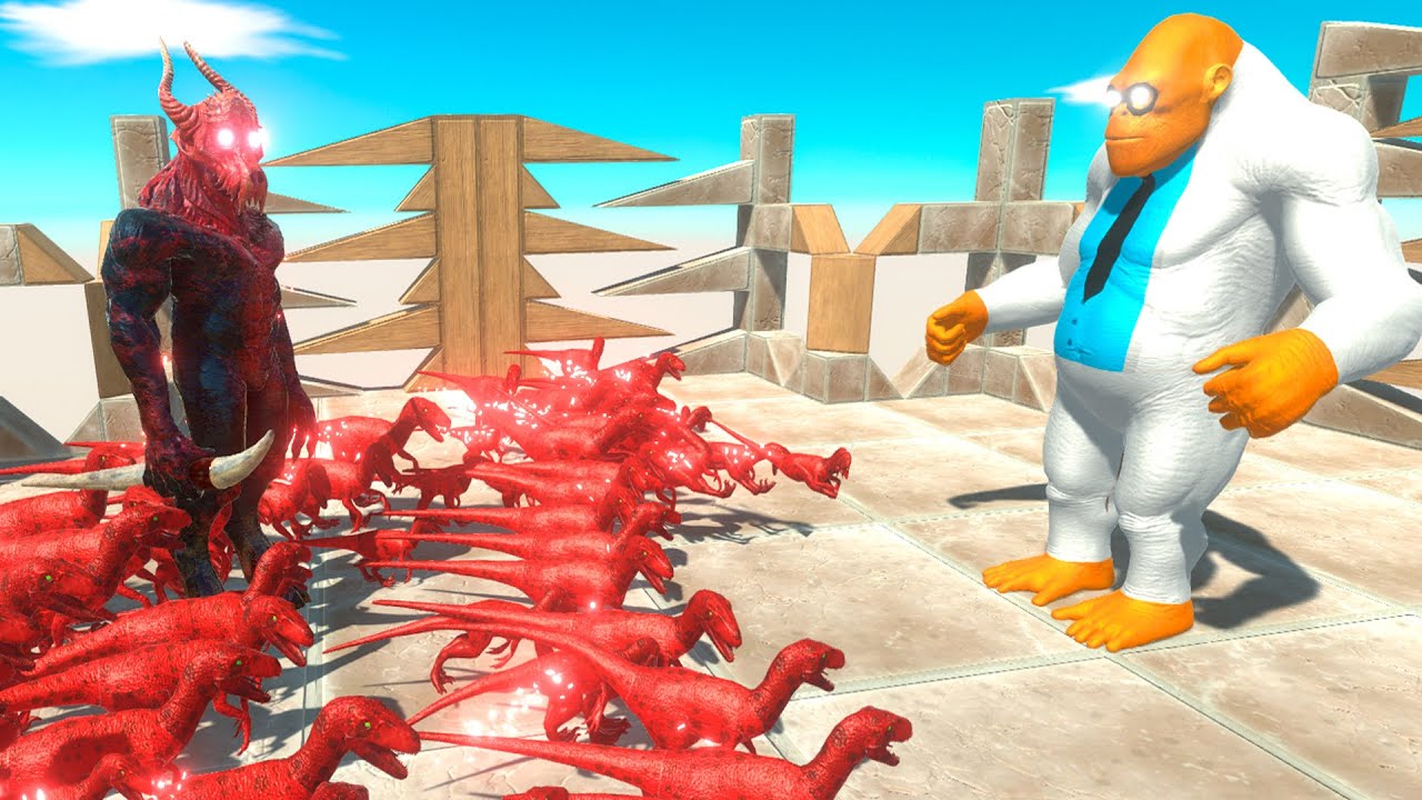 ⚡ Doctor Goro The Giant vs VIRUS DEATH RUN - 🦖 Animal Revolt Battle Simulator 🦕