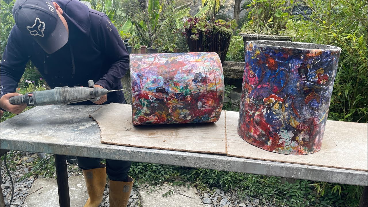 We’re completing the rock solid Artwork planters ready for planting!