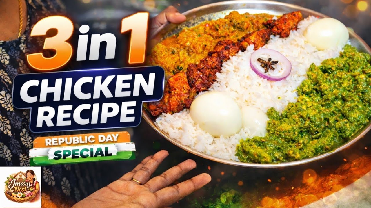 😱  கிரீன் சிக்கன் + சிக்கன் கிரேவி - சுவையான ஹோட்டல் ஸ்டைலில்  | JMary Nest | Cooking Recipe