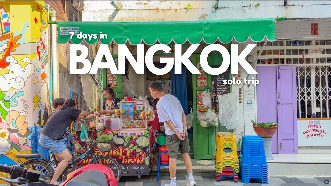 7 day introvert solo trip in Bangkok 🇹🇭 | temple, cafe, street food, fine dining, shopping
