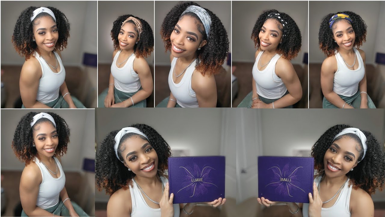 LUVME HAIR | JERRY CURL | OMBRE HEADBAND WIG