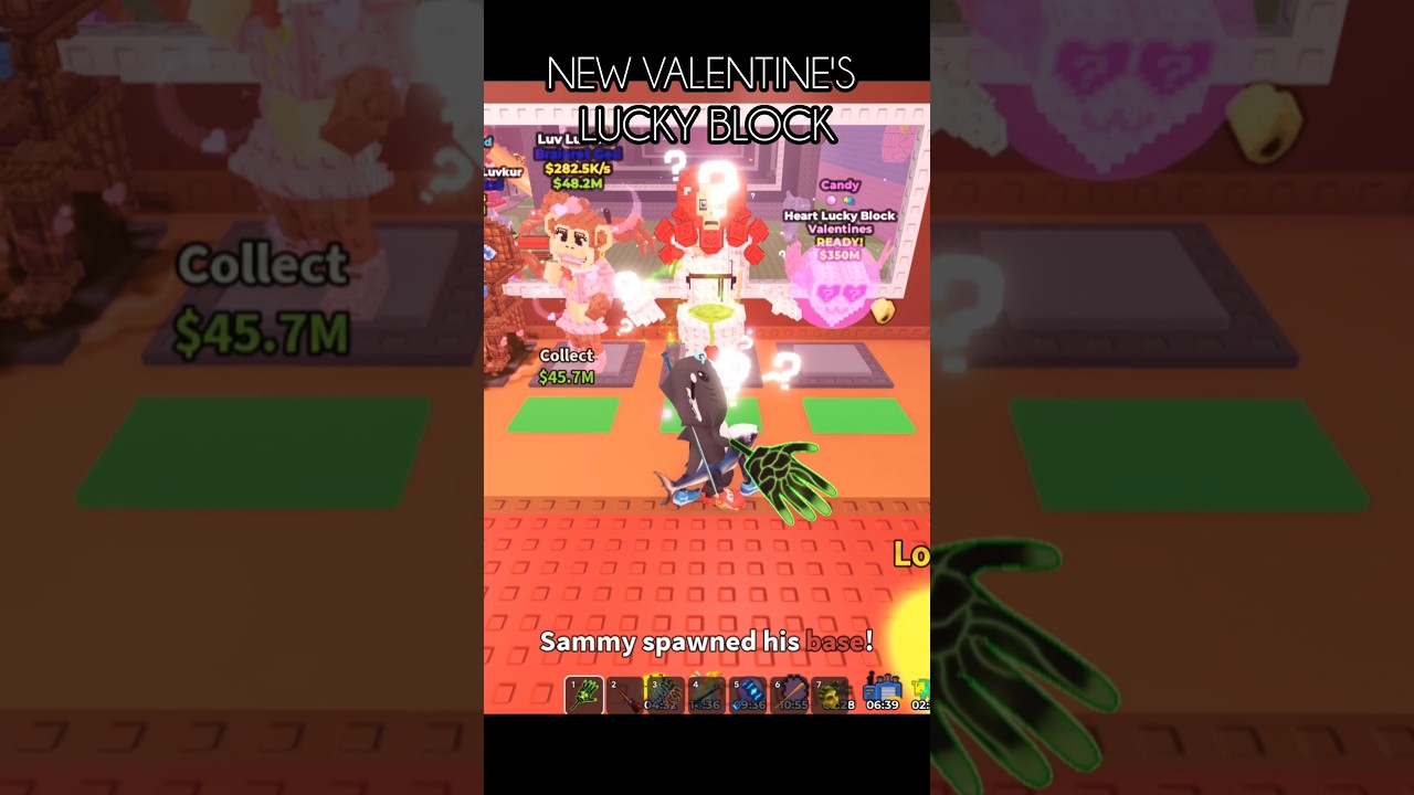 NEW HEART LUCKY BLOCK IN STEAL A BRAINROT 😱