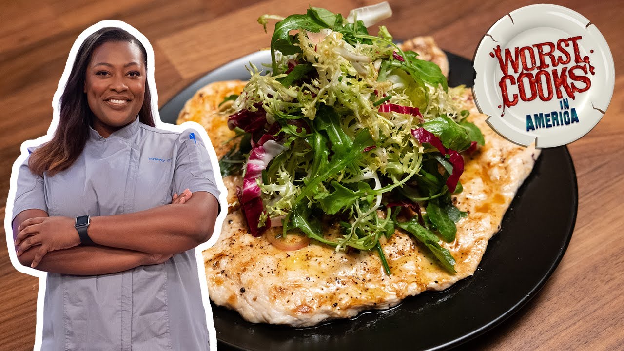 Tiffany Derry's Chicken Paillard with Radicchio | Worst Cooks in America | Food Network