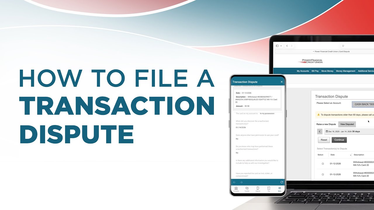 How to file a Transaction Dispute | PFCU