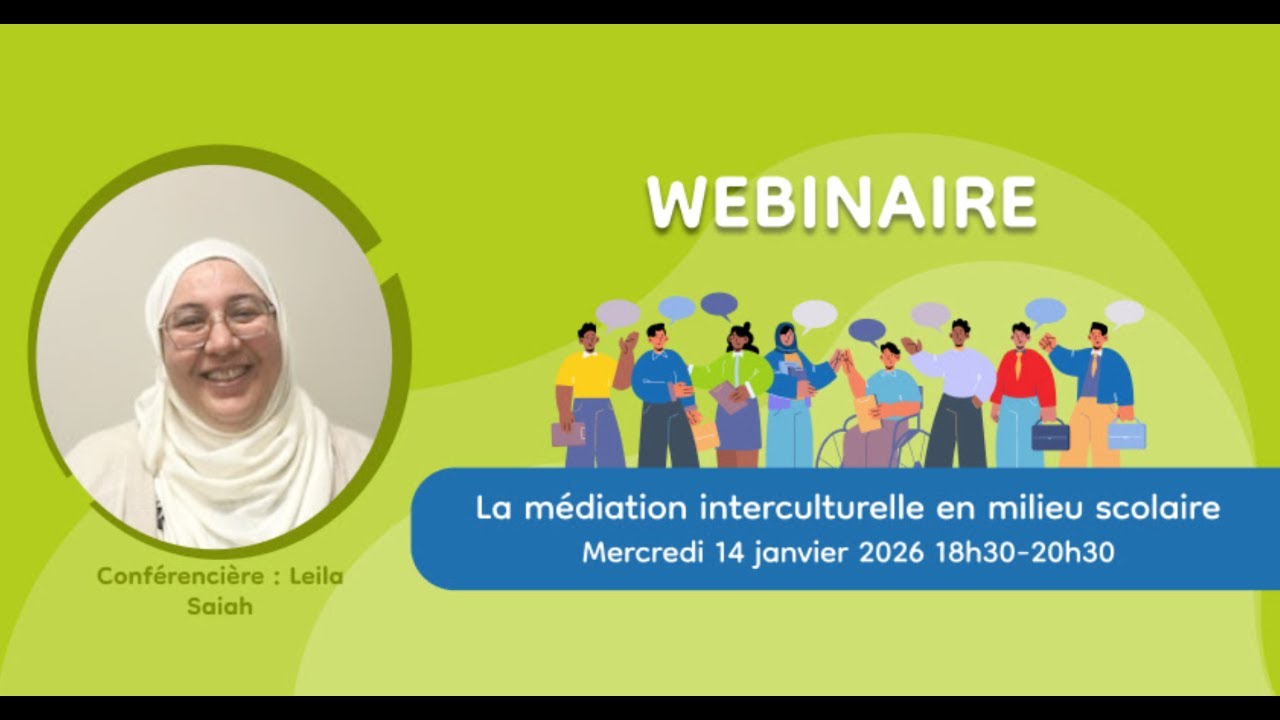 🧭 Webinaire – Médiation interculturelle en milieu scolaire
