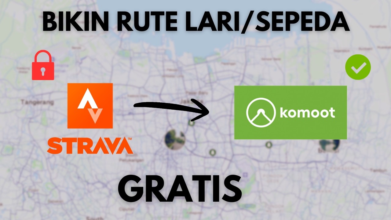 STRAVA MAHAL? PINDAH KE KOMOOT! CARA BIKIN RUTE SEPEDA & LARI GRATIS!