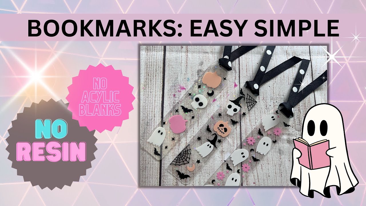 SIMPLE EASY BOOKMARKS - NO ACRYLIC BLANKS NEEDED, NO RESIN
