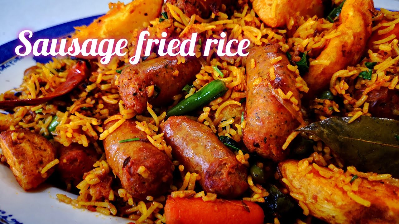 Sausage fried rice with veggies and delicious spices. #capemalay #sausagerecipes #friedrice