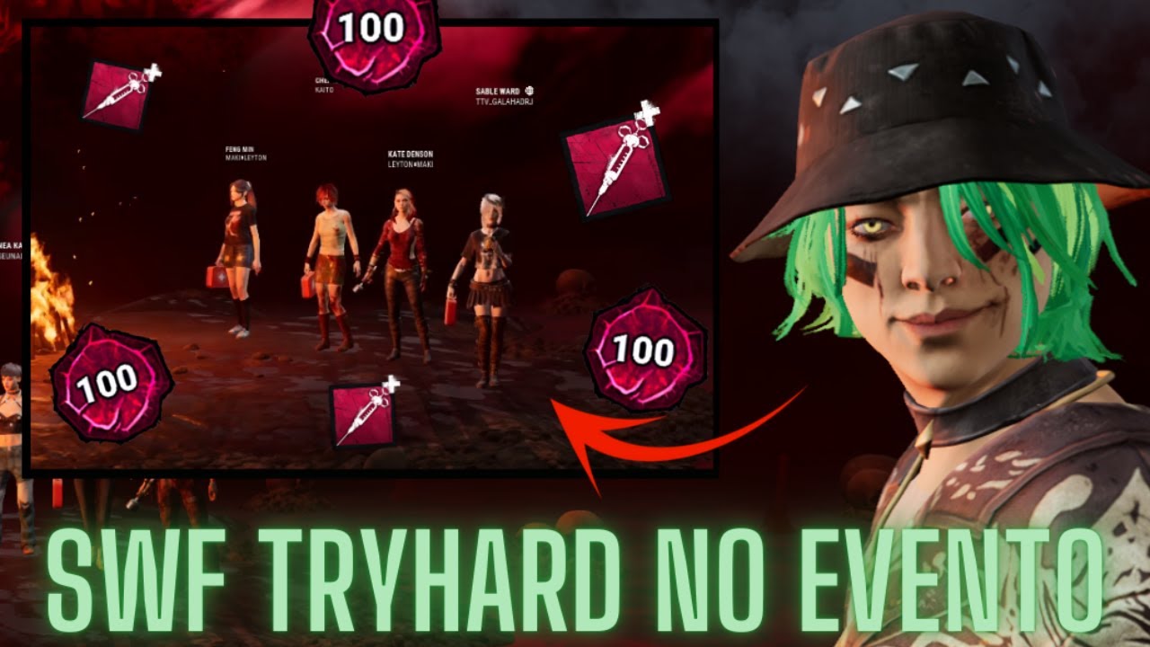 ENFRENTEI SWF TRYHARD P100 E UM FORÇANDO MAPA NO EVENTO SURVIVOR SIDED... l Dead by Daylight