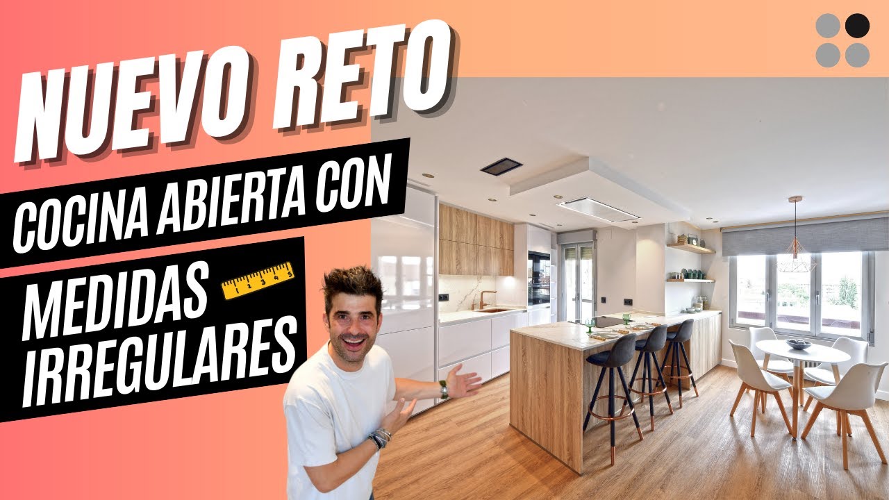 Cocinas BLANCAS Y MADERA Abiertas al salon con Peninsula CJR
