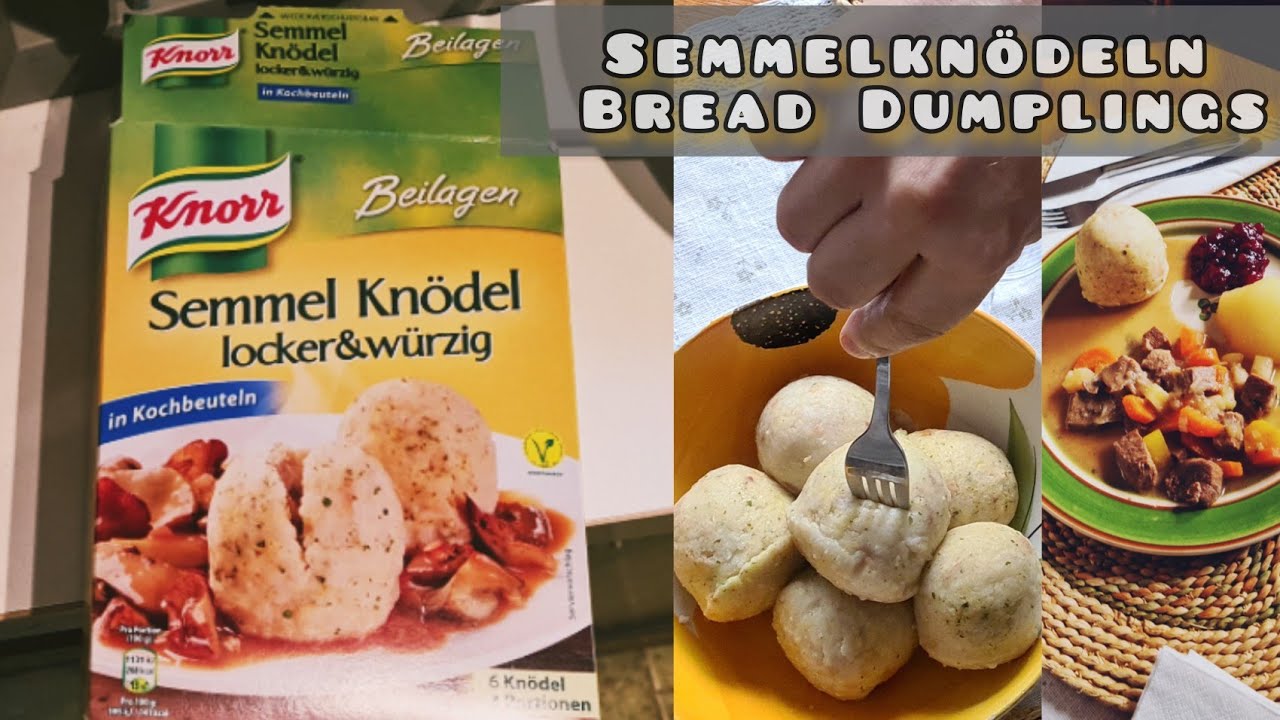 Take just 10 mins to cook Bread Dumplings / Semmelkn&ouml;deln