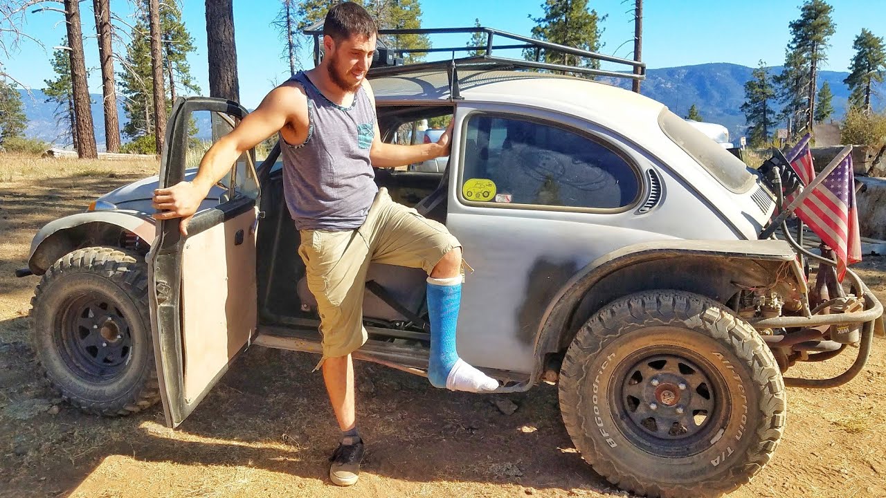 Driving a Baja Bug with a BROKEN LEG 🤷‍♀️