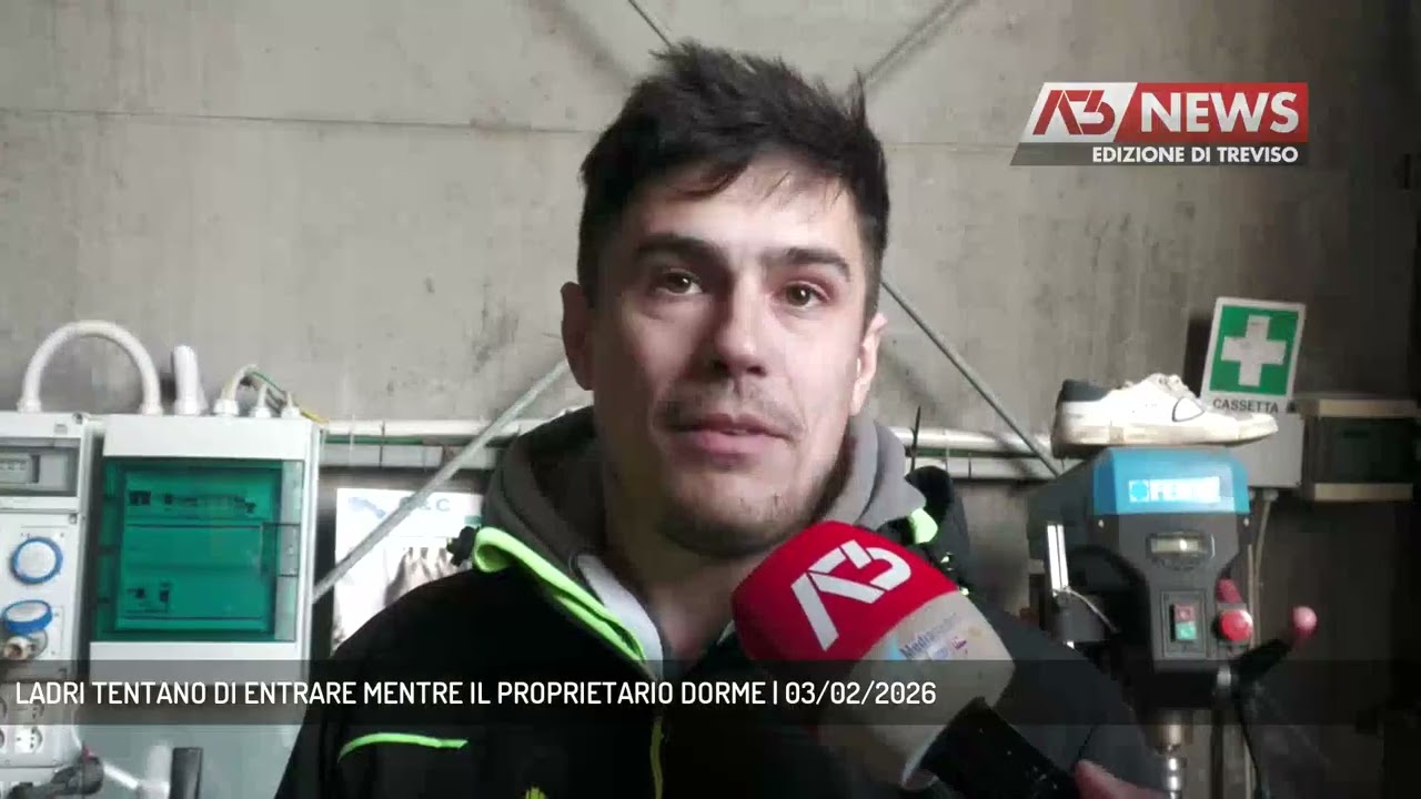 LADRI TENTANO DI ENTRARE MENTRE IL PROPRIETARIO DORME | 03/02/2026