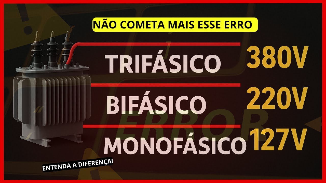 Monofásico, Bifásico ou Trifásico? Entenda de Vez as Diferenças!
