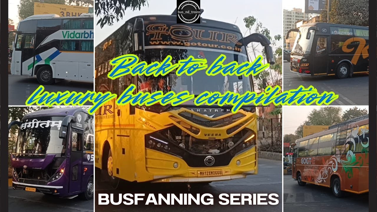 Luxury Bus Spotting in India 4K | Bus Compilation | Indian Buses | Busfanning Series