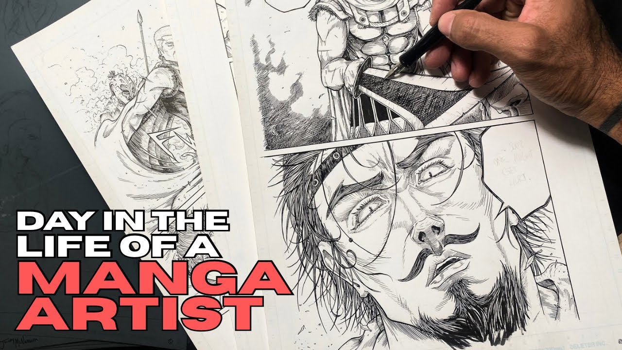 Day in the life of a MANGA ARTIST.