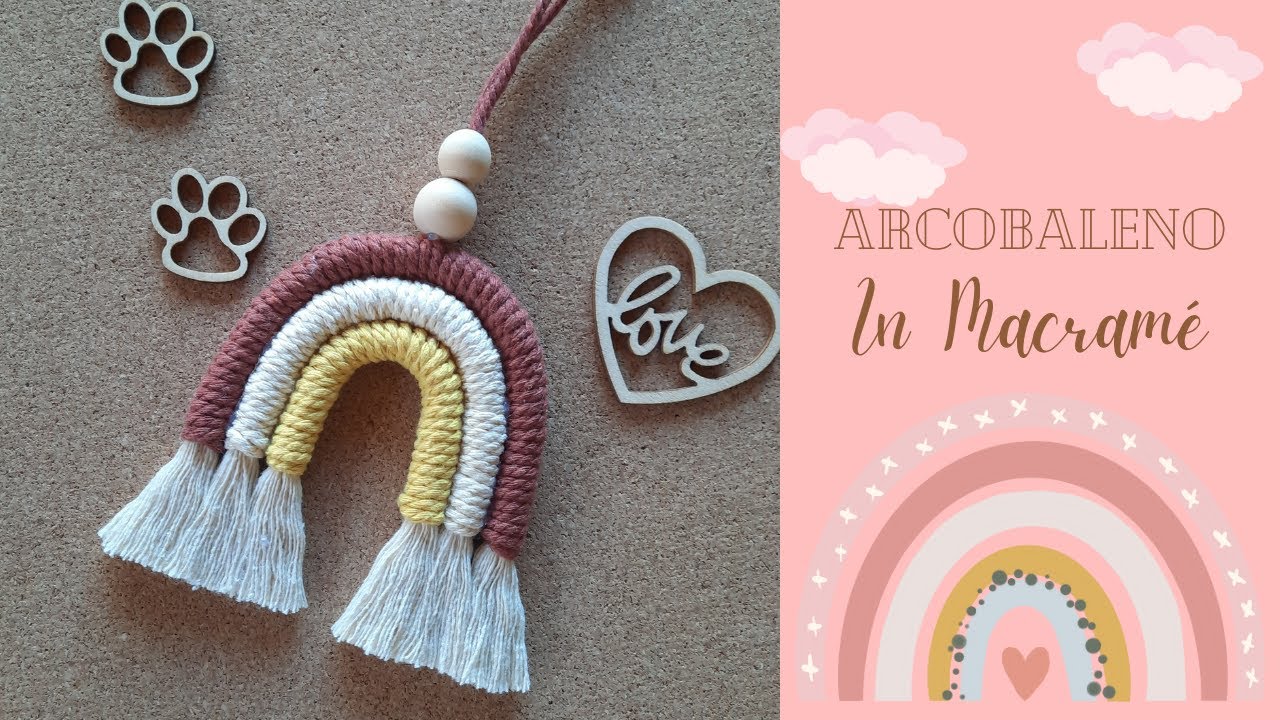 Come realizzare un Arcobaleno in Macramé | Macramé Rainbow Tutorial DIY