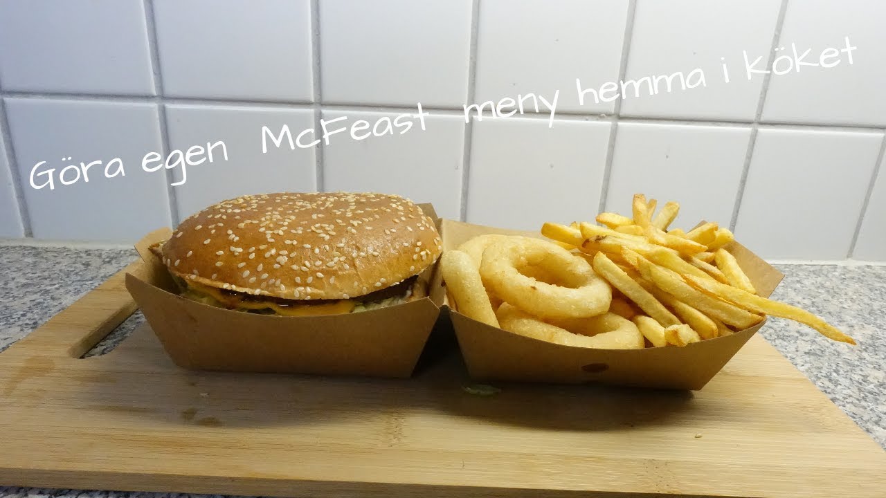 Göra egen  McFeast  meny hemma i köket