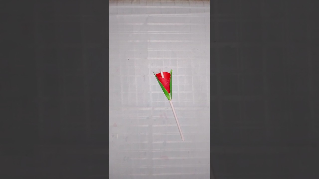 Beautiful paper rose flower craft ideas 